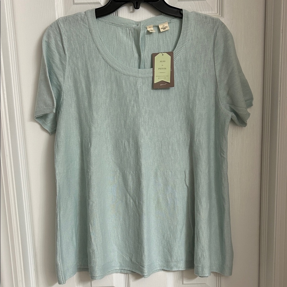 Anthropologie brand short sleeve sweater